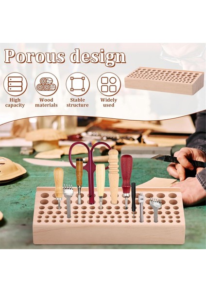 98 Delikli Deri El Sanatları Alet Tutucu, Deri Işleme Alet Tutucu, (Yurt Dışından) fiyatları