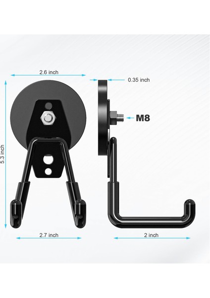 Büyük Ağır Hizmet Tipi Manyetik Garaj Kancaları Çizilmez Kauçuk Kaplama (Yurt Dışından) fiyatları