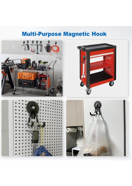 Büyük Ağır Hizmet Tipi Manyetik Garaj Kancaları Çizilmez Kauçuk Kaplama (Yurt Dışından) modelleri