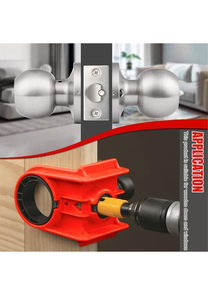 Kapı Kilidi Montaj Kiti Bilyalı Kilit Deliği Açacağı Kırmızı (Yurt Dışından) fiyatları