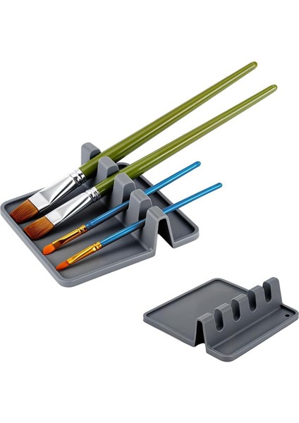 Adet Silikon Boya Fırçası Tutucu, 4 Yuvalı Dikdörtgen Düzenleyici (Yurt Dışından) fiyatları