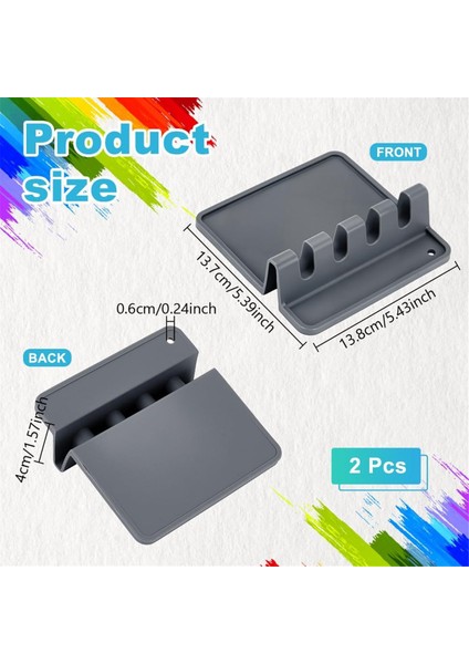 Adet Silikon Boya Fırçası Tutucu, 4 Yuvalı Dikdörtgen Düzenleyici (Yurt Dışından) modelleri