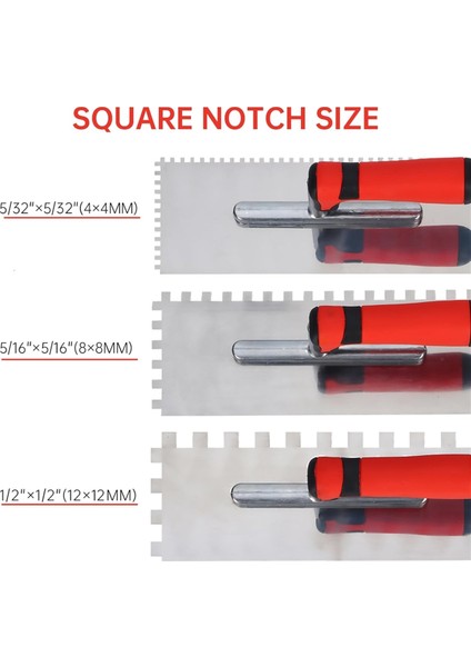 Paslanmaz Çelik Çentikli Fayans Malası Seti ve Harç Süngeri Eldivenleri (Yurt Dışından) modelleri
