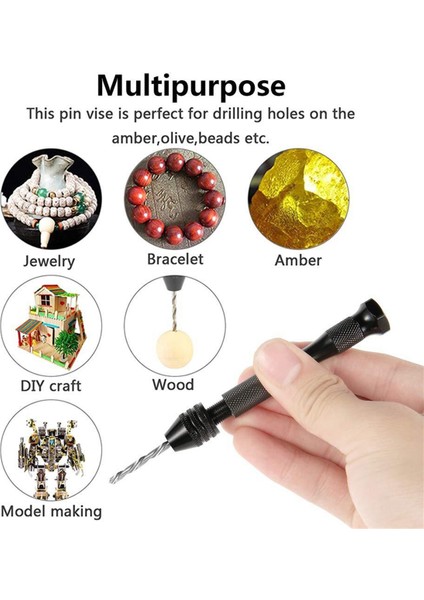 Mücevher Yapımı Araçları Profesyonel Pim Mengene El Matkabı Uçları Mini Burgu Matkap Uçları Seti (0,5-3,0 Mm) (Yurt Dışından) fiyatları