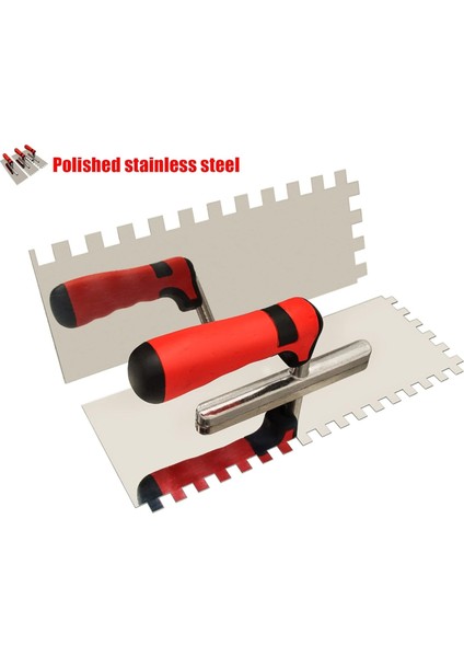 Paslanmaz Çelik Çentikli Fayans Malası Seti ve Harç Süngeri Eldivenleri (Yurt Dışından) fırsatları