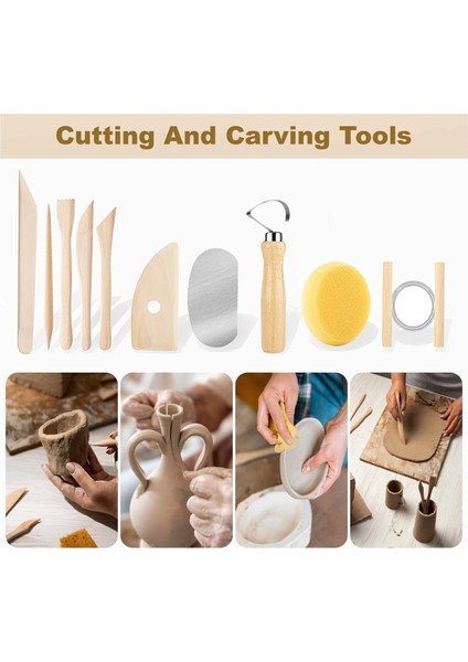 43 Parça Seramik Aletleri Heykeltraşlık Için Seramik Aleti Polimer Kil Aletleri Seti (Yurt Dışından) modelleri
