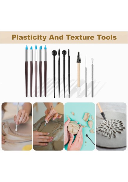 43 Parça Seramik Aletleri Heykeltraşlık Için Seramik Aleti Polimer Kil Aletleri Seti (Yurt Dışından) indirimleri