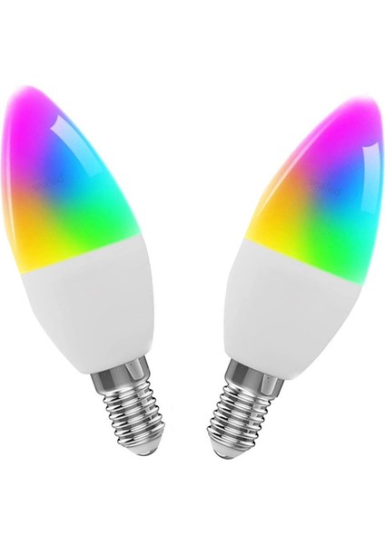 Adet Tuya Akıllı Wifi LED Ampul Beş Yönlü Spiral Mum Ampul 9W (Yurt Dışından)