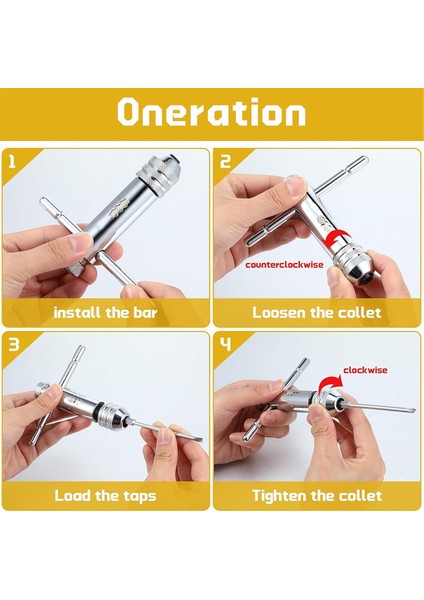 Adet T Saplı Cırcırlı Musluk Anahtarı, Ayarlanabilir T Çubuk Sapı (Yurt Dışından) fırsatları