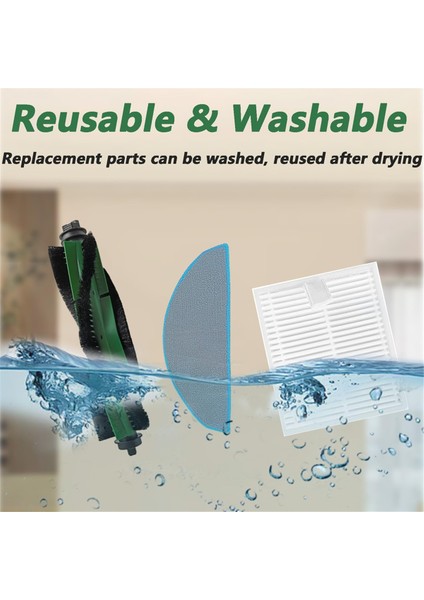 Irobot Roomba Combo Essential Y0110 Y0112 Y0140 Q0120 Elektrikli Süpürge, Rulo Fırça, Hepa Filtre ve Paspas Için Aksesuar Kiti (Yurt Dışından) modelleri