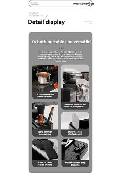 Kahve Tamper Istasyonu Kahve Alet Tutucu Sapı Kahve Tamper Standı (Yurt Dışından) fırsatları