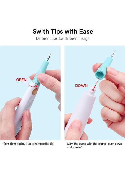 Kalıp Temizleme Aleti Için 2 Adet Mavi Yedek Fırça Ucu (Yurt Dışından) modelleri