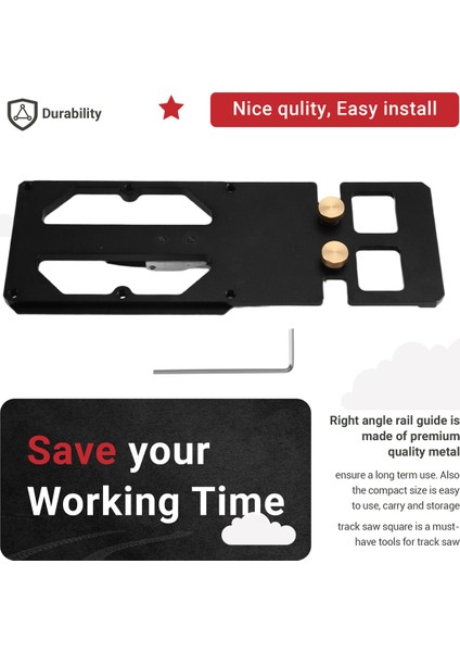 Kenar Destekli Kompakt Kılavuz Ray Kare Testere Kare (Yurt Dışından) indirimleri