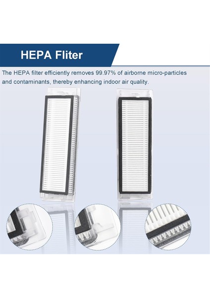 Roborock Q5 Q5+ Robot Süpürge, Ana Fırça, Yan Fırça, Hepa Filtreleri ve Süpürge Torbaları Için Yedek Parça ve Aksesuar Seti (Yurt Dışından) modelleri