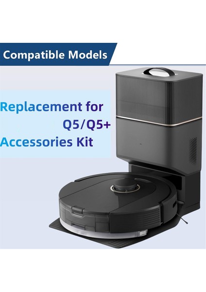 Roborock Q5 Q5+ Robot Süpürge, Ana Fırça, Yan Fırça, Hepa Filtreleri ve Süpürge Torbaları Için Yedek Parça ve Aksesuar Seti (Yurt Dışından) indirimleri