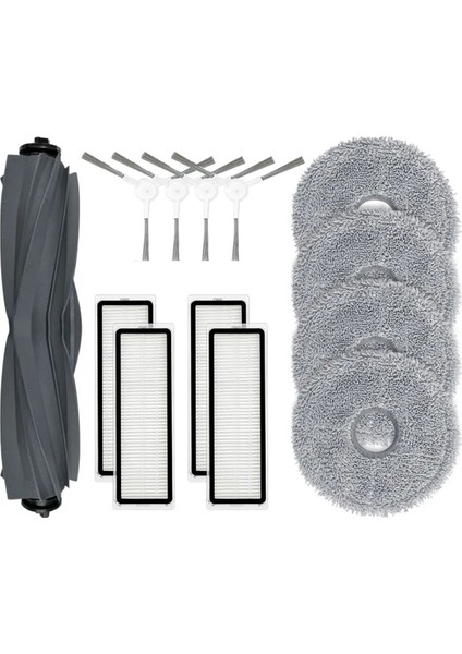 Dreame L10 Prime Robot Süpürge Silindiri Ana Yan Fırça Filtre Paspas Bezleri Bez Yedek Parça Aksesuarları (Yurt Dışından)