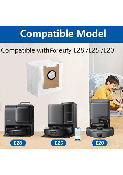 Eufy E28 / E25 / E20 Elektrikli Süpürge Parçası Için 9 Adet Toz Torbası Büyük Kapasiteli Elektrikli Süpürge Torbaları Yedek Parça Çöp Torbaları (Yurt Dışından) indirimleri