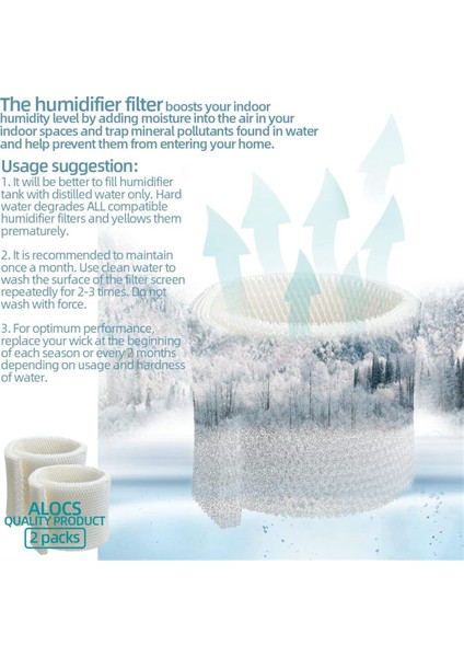 Air-Care, Emerson, Essick, Moistair Filtreleri Için Nemlendirici Fitil Filtresi MA0950 MA1200 MA1201, Ken More 14906, 14410 (Yurt Dışından) modelleri