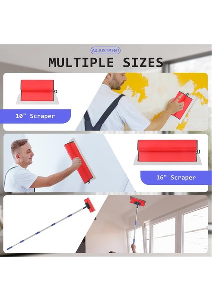 Alçıpan Sıyırma Bıçağı Seti, 10 Inç ve 16 Inç Paslanmaz Çelik Bıçaklar (Yurt Dışından) fırsatları