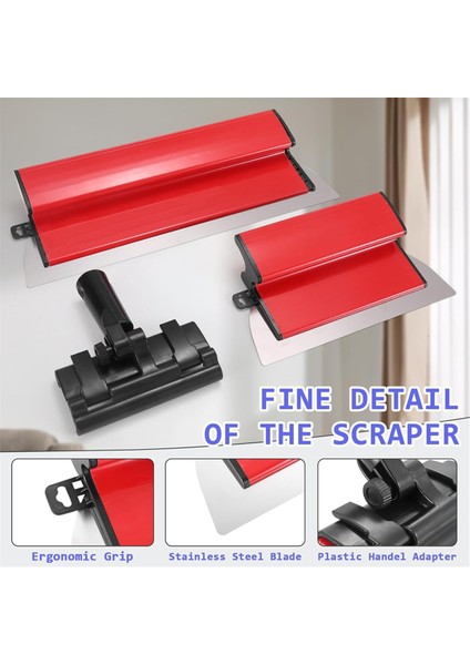 Alçıpan Sıyırma Bıçağı Seti, 10 Inç ve 16 Inç Paslanmaz Çelik Bıçaklar (Yurt Dışından) indirimleri