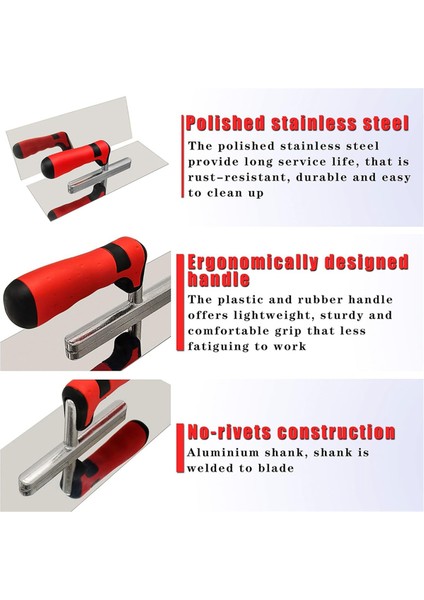 Paslanmaz Çelik Düz Saplı Beton Alet Seti (Yurt Dışından) fiyatları