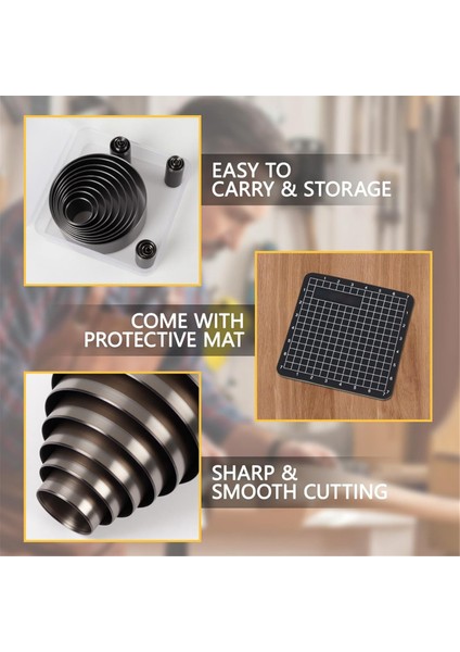 Parça Deri Daire Kesici Alet Seti, Delgeç Aleti (Yurt Dışından) indirimleri