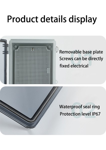 IP66 Su Geçirmez Şeffaf Kapaklı Muhafaza Bağlantı Kutusu (Yurt Dışından) fırsatları