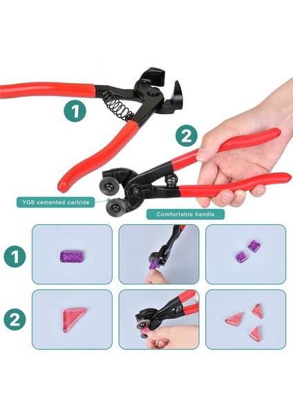 19 Parça Mozaik Alet Seti, Profesyonel Mozaik Kesme Aletleri (Yurt Dışından) indirimleri