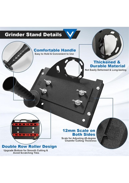 45 Derece Fayans Pah Kırma Aleti, Açı Taşlama Makinesi Standı Kesici Tutucu (Yurt Dışından) modelleri