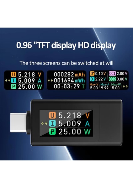 KWS-1902L Çok Işlevli USB Type-C Test Cihazı (Yurt Dışından) modelleri