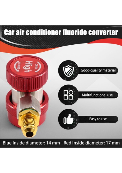 R134A Araba Klima Florür Dönüştürücü Hızlı Bağlantı Parçası Kırmızı (Yurt Dışından) fırsatları