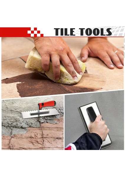 Parça Fayans Aletleri Seti Kare Mala, 1 Kauçuk Harç Şamandırası (Yurt Dışından) fırsatları