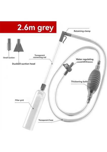 Akvaryum Sifonlu Vakum Temizleyici Balık Tankı Temizleyici Sifonlu Akvaryum Çakıl Temizleyici Akvaryum Temizleme Aletleri (Yurt Dışından) modelleri