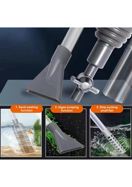 Akvaryum Sifonlu Vakum Temizleyici Balık Tankı Temizleyici Sifonlu Akvaryum Çakıl Temizleyici Akvaryum Temizleme Aletleri (Yurt Dışından) fırsatları