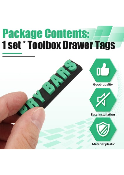 Alet Kutusu Çekmece Etiketleri, 23 Parça Yeniden Kullanılabilir Alet Kutusu Düzenleme Çıkartmaları (Yurt Dışından) fırsatları