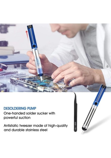 80W Lehimleme Demiri Seti Ayarlanabilir Sıcaklık LCD Lehim Aleti (Ab) (Yurt Dışından) modelleri