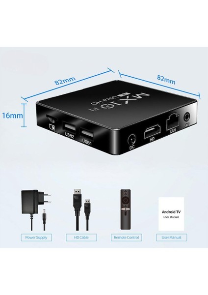 Tv 4K Ultra Hd Android Tv Box Chromecast Dahili Google Asistan Destekli