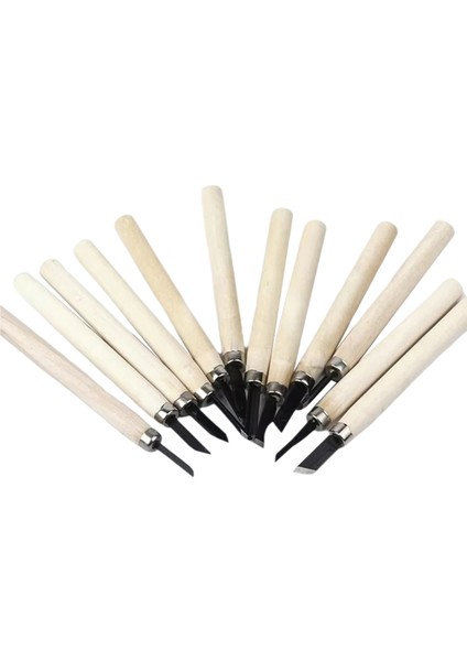 Temel Ağaç Işleme Kesimleri Için 12 Parça Ahşap Oyma Keski Seti (Yurt Dışından)