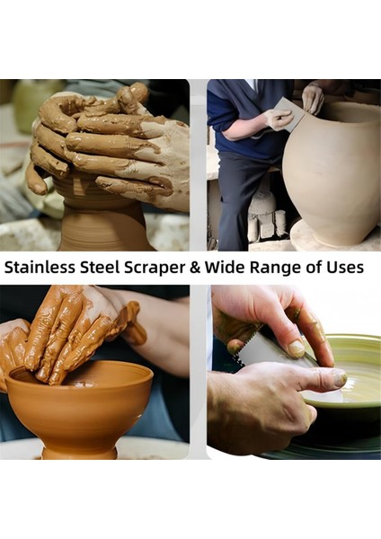 Kazıyıcı Kesici + 3 Boyutta Seramik Kili Kaburga + 3 Kil Detaylandırma Aleti (Yurt Dışından) fiyatları