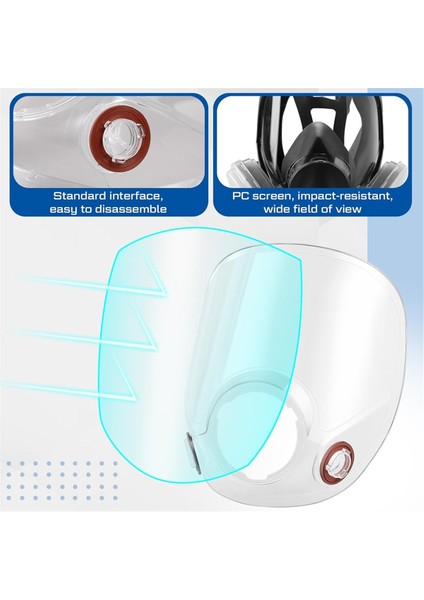 6000 Serisi Tam Yüz Solunum Cihazı Için Yedek Parça Lens Takımı (Yurt Dışından) fiyatları