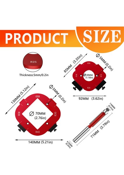 Ahşap Işleme Için Yönlendirici Şablonları ve Fikstürleri, Kılavuzlar ve Kenar Kılavuzları (Yurt Dışından) modelleri