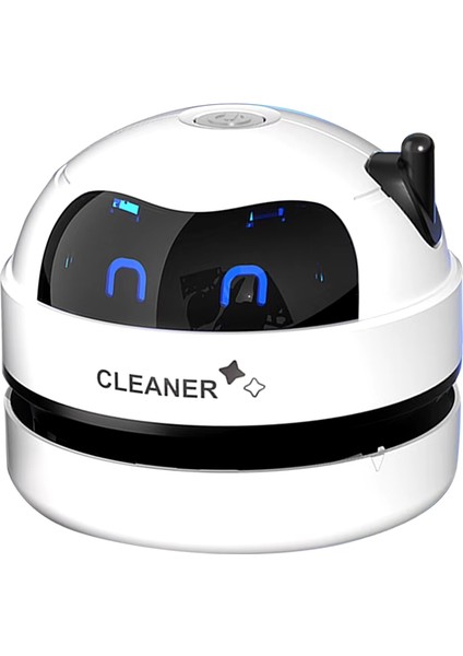 Masaüstü Temizleyici Elektrikli Süpürge Ev Ofis Masa Süpürgesi Mini Elektrikli Süpürge USB Şarj Edilebilir Kablosuz Temizleyici A (Yurt Dışından)