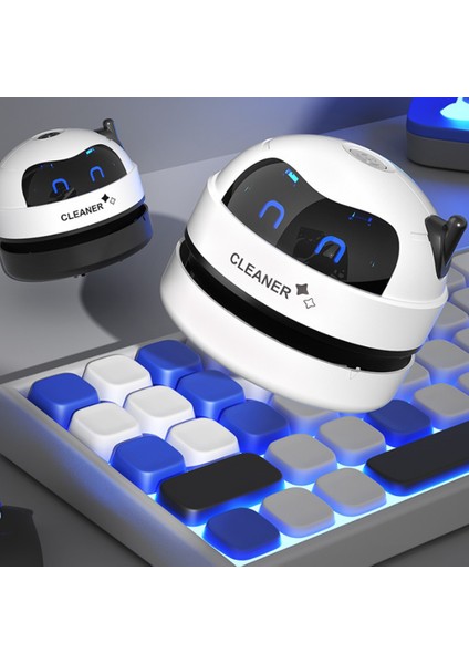 Masaüstü Temizleyici Elektrikli Süpürge Ev Ofis Masa Süpürgesi Mini Elektrikli Süpürge USB Şarj Edilebilir Kablosuz Temizleyici A (Yurt Dışından) fırsatları