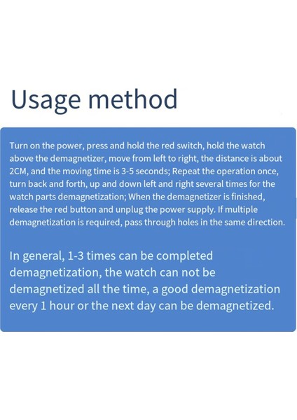 Saat Tamir Aleti Saatçi Abd Fişi Için Manyetik Giderici (Yurt Dışından) indirimleri