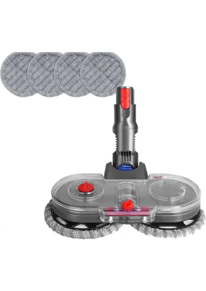 Dyson V12 Slim / V10 Slim Elektrikli Süpürge Aparatı ve Su Hazneli Temizlik Bezi ile Elektrikli Zemin Paspas Başlığı (Yurt Dışından)