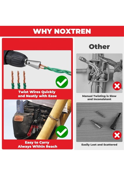 Matkap Için 6 Parça Tel Bükme Aleti ve Uç Tutucu Anahtarlık, Twister (Yurt Dışından) fırsatları