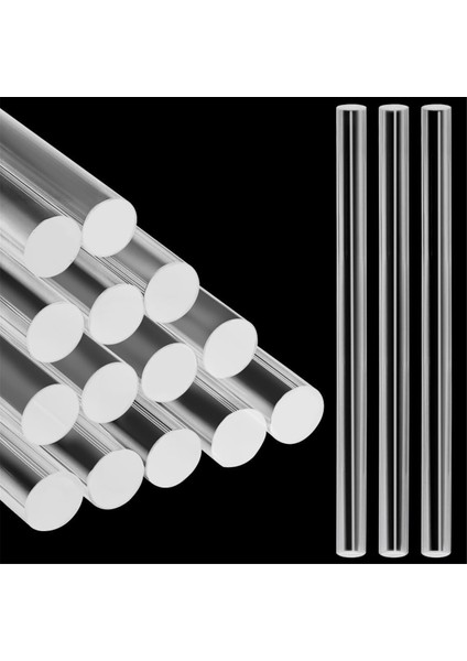 16 Adet Akrilik Kil Rulosu, 6,4x0,39 Inç Şeffaf Kendin Yap Polimer Kil Aleti (Yurt Dışından) indirimleri