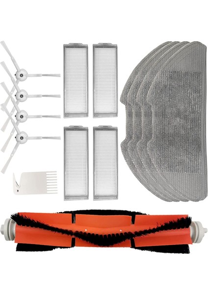 Xiaomi Mi Robot Süpürge Mop 2 Pro Robot Süpürge Aksesuar Seti, Ana Fırça, Temizleme Bezleri, Hepa Filtre, Yan Fırça (Yurt Dışından) fiyatları