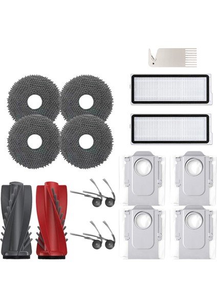 Roborock Robot Süpürge Qrevo 5AE/CURV/CURVC/CURV S5X 5A1 5xc/edge Aksesuarları Fırça Filtre Paspas Bezi Toz Torbası (Yurt Dışından)