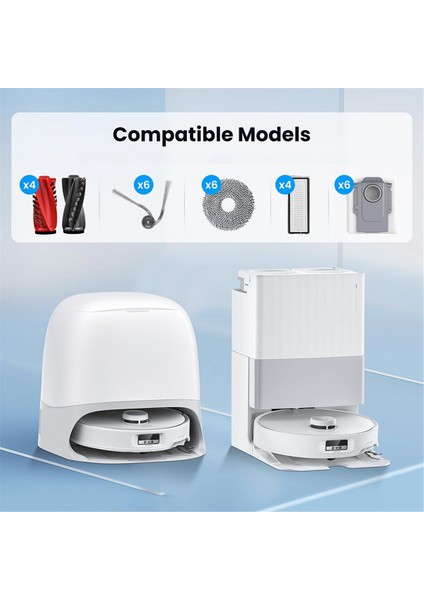 Roborock Robot Süpürge Qrevo 5AE/CURV/CURVC/CURV S5X 5A1 5xc/edge Aksesuarları Fırça Filtre Paspas Bezi Toz Torbası (Yurt Dışından) modelleri